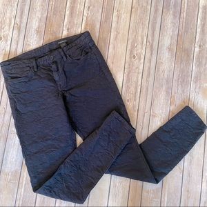 CLUB MONACO jacquard print skinny jeans